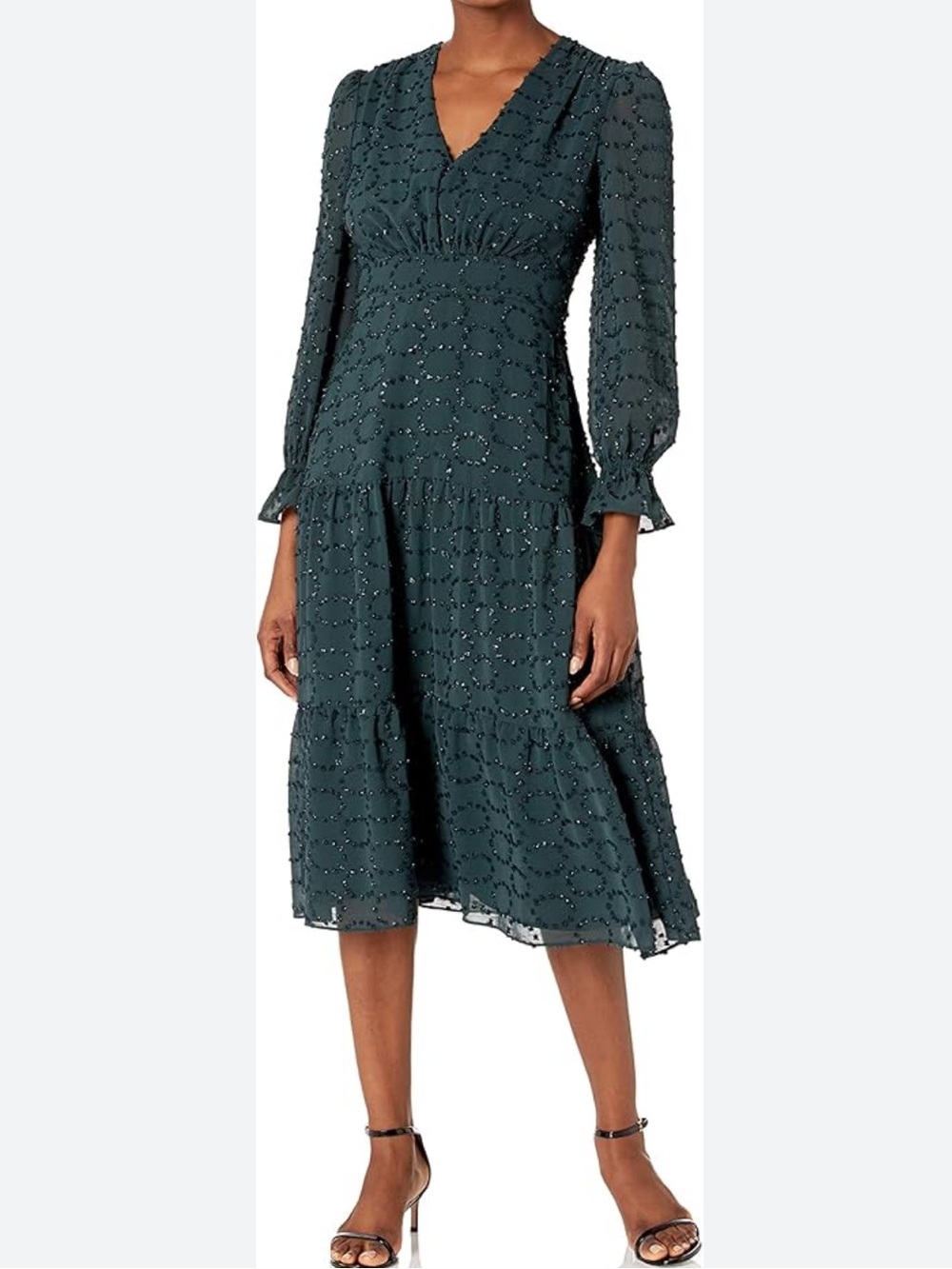 Maggy London Dark Teal Midi Dress